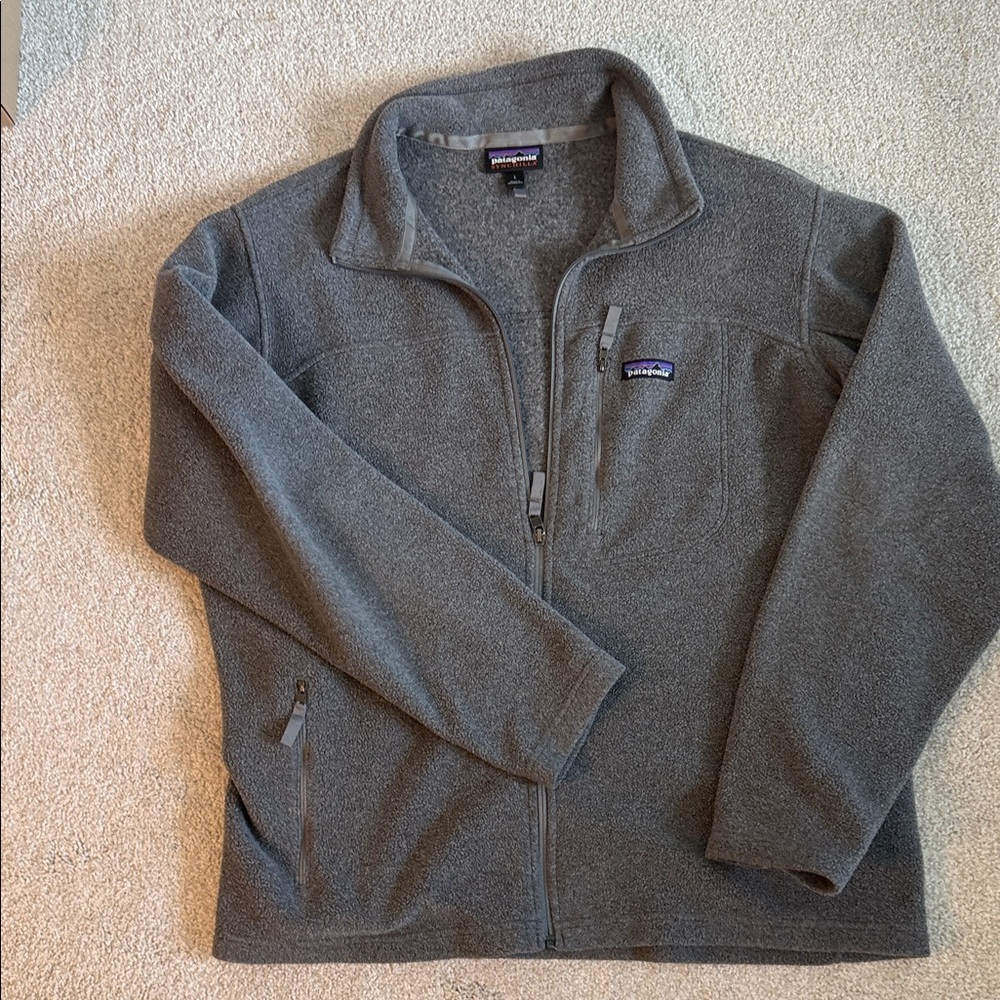 Patagonia Charcoal Full-Zip Fleece